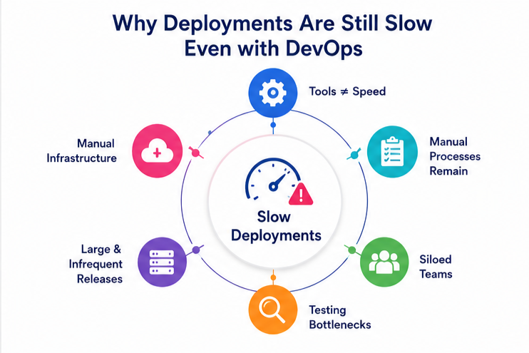 Why "We Do DevOps" Doesn't Mean Your Deployments Are Actually Faster 1 DevOps Deployment Speed challenges caused by bottlenecks and manual processes